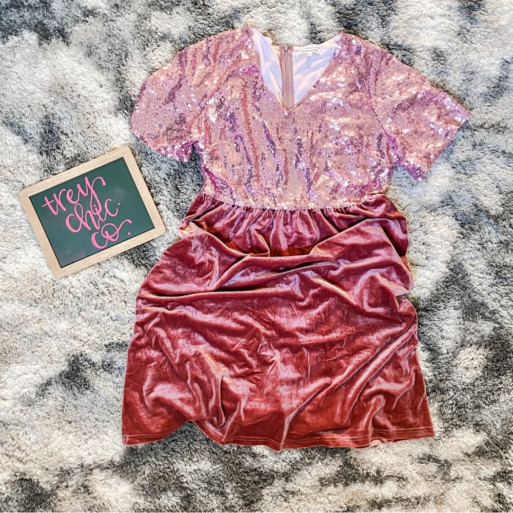 Sequins & Velvet Boutique Dress